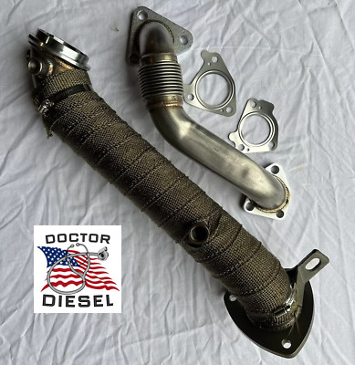 Doctor Diesel USA 3'' Turbo Pipe W Up Pipe For 15.5-16 GMC Chevy 6.6L LML Duramax
