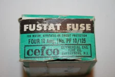 Cefco FUSTAT FUSES Type S Amp 10 Qty 4 NIB