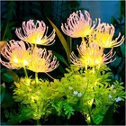 1PC LED Solar Yard Lights Outdoor Waterproof Glowing Flowers for Backyard Decor