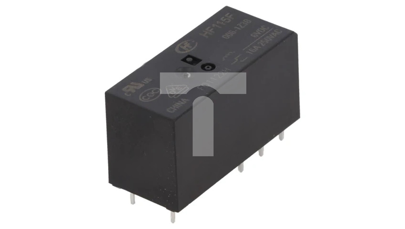 HF115F/006-1Z3B Electromagnetic relay SPDT Coils: 6VDC 16A 16A/24VDC /T2UK