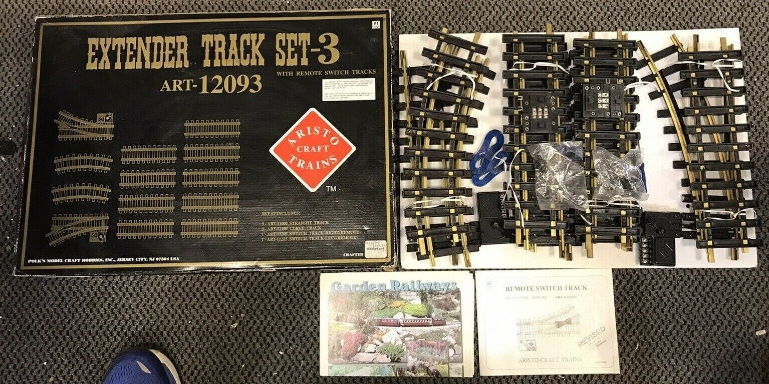 ARISTO CRAFT TRAINS NEW IN BOX EXTENDER TRACK SET-3 ART-12093 FREE SHIPPING!