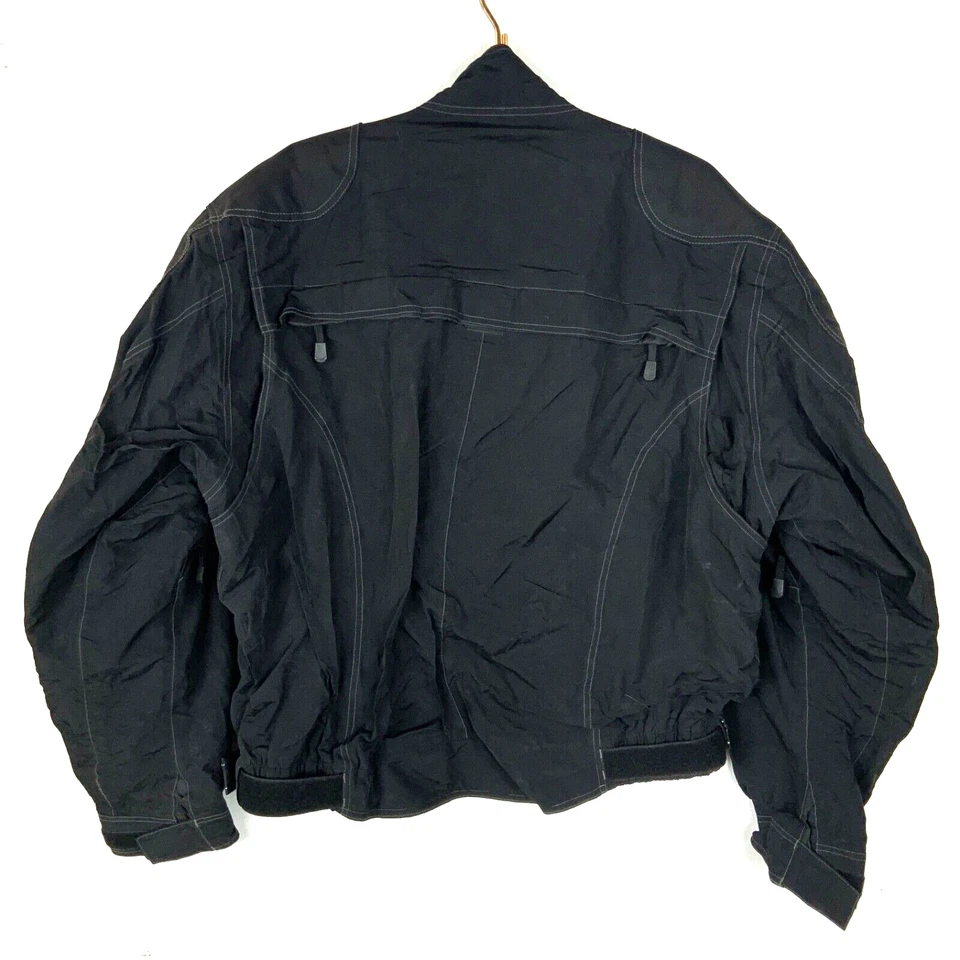 Chaqueta acolchada First Gear Kenya para motocicleta talla 2XL negra cremallera completa Foto 2 de 4