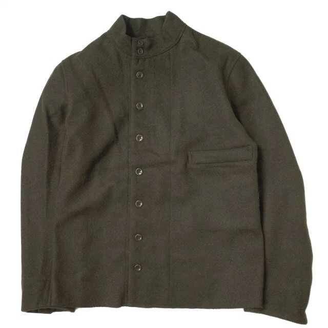ANATOMICA France 1841 JACKET Wool stand collar jacket 2 BROWN