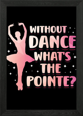 Gerahmtes Wandbild Dance Pointe Ballett Tanzen Poster Leinwanddruck Bild
