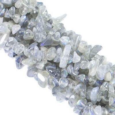 260pcs Natural Labradorite Crystal Beads Chips 5mm to 8mm Small,
