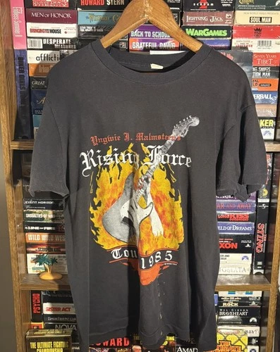 Yngwie Malmsteen Tour Metal Rock Band T-Shirt Class 1980s vintage concert t-shirt, vintage, size L, single stitch, B+ condition