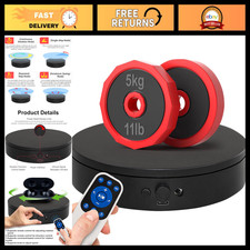 Motorized 360 Rotating Display Turntable with Remote - Electric Lazy Susan for