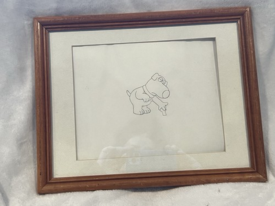 #ad #ad Seth McFarland Family Guy Brian Hand Drawn Framed Cell $225.00