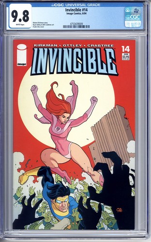 INVINCIBLE #14 CGC 9.8 WP ROBERT KIRKMAN FRANK CHO ATOM EVE 2004