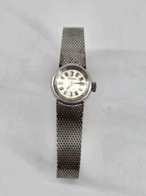 Vtg 10k GF Nivada with Kestenmade 10K White Gold Filled Mesh Band 6.5'' Works