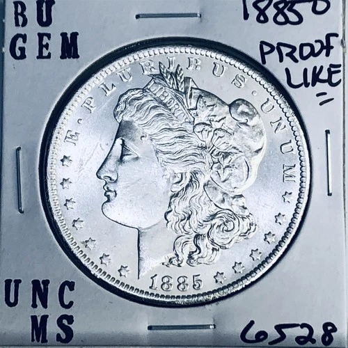 1885 O BU GEM MORGAN SILVER DOLLAR UNC MS+++ U.S. MINT RARE COIN 6528
