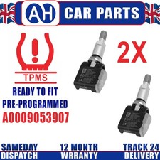 2X PRE-CODED TPMS Tire Pressure Sensor For Mercedes Benz GLC C EQC SLC