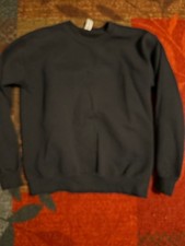 Gildan Heavy Blend Crewneck Sweatshirt Size S Black