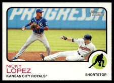 2022 Topps Heritage Nicky Lopez Kansas City Royals #260