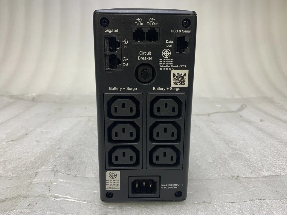 APC by Schneider Electric Back-UPS Pro BR650MI 650VA Tower UPS NO BATT/PWR CABLE - Image 4 of 4