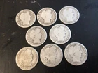 8. Barber Half dollars, 90% Silver