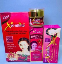 XX-WHITE HC Egyptian Gold Body Lotion. Oil  Face Cream. 100 Response 5 Days.