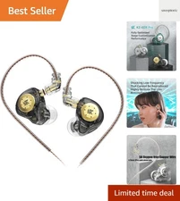 KZ EDX PRO in Ear Monitor Headphones IEM Earphones with 1DD, HiFi Deep Bass I...