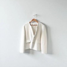 Ivory Jacket Unworn Spring/Fall Suitable, Slight Pearl Detail