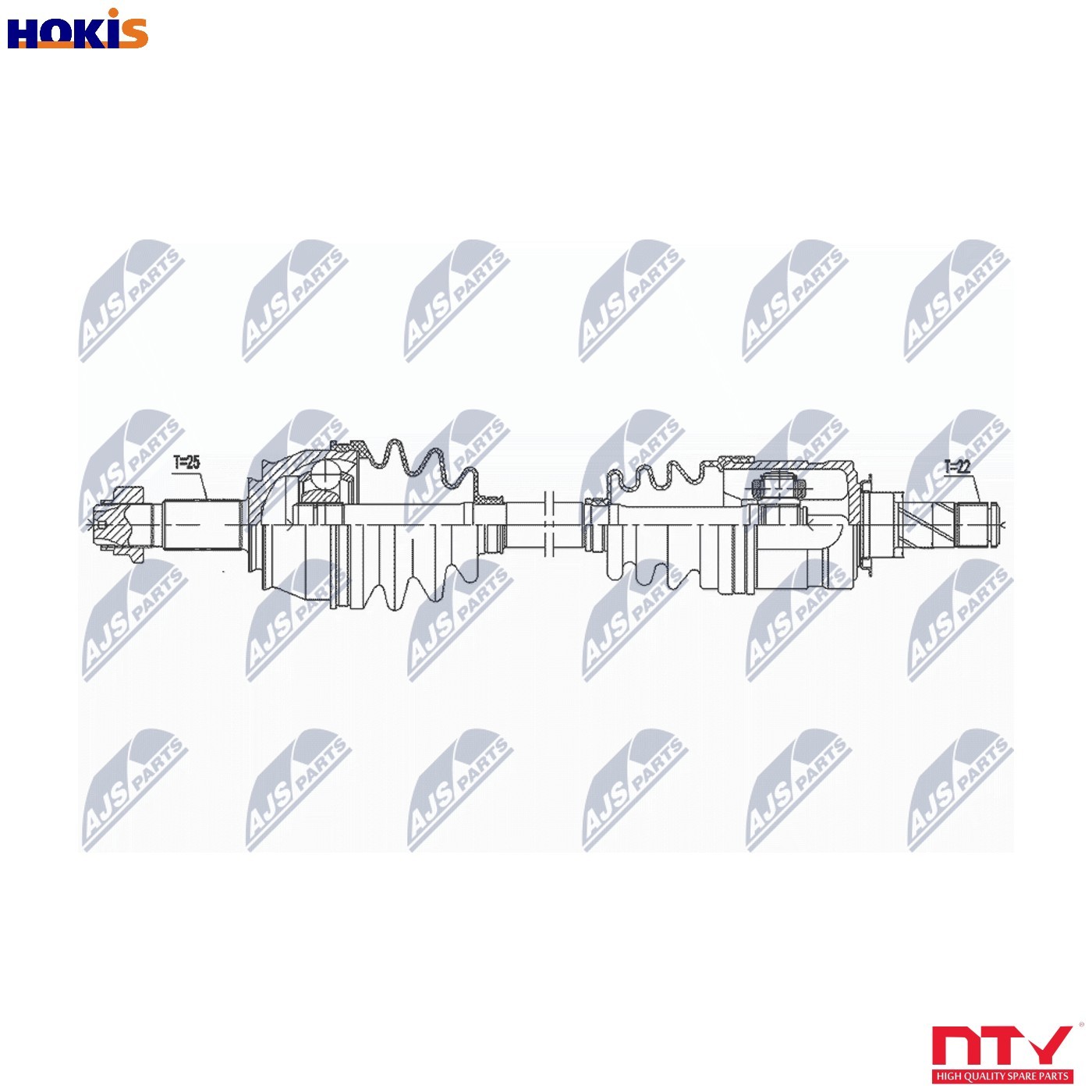 Driveshaft Front Axle Right Manual Transmission NPW-PL-099 NTY for OPEL CORSA E - Image 8