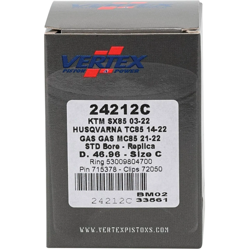 Vertex Piston Kit For Husqvarna TC 85 (14-18) 24212C - Image 4 of 4