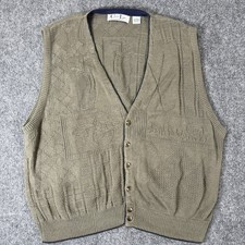     Vintage Cypress Links Golf Sweater Vest Grandpa XL 100 Cotton USA Classic