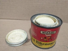 Vintage Wizard Bikenamel Cream P4168 Bicycle Paint Never Opened 1/4 Pint