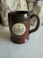 PORTSMOUTH The Lightship RED Sunset Hill Stoneware Coffee Pottery Mug USA