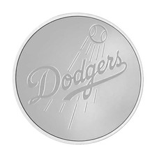 1-oz New Zealand Mint Los Angeles Dodgers Silver Medallion 84.56 per troy oz