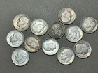 🇺🇸 12x 90% Silver Roosevelt Dimes Pre-1965 US Coin Lot