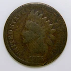 1876 Indian Head Cent 1c AG k599