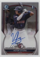 2023 Bowman Chrome Prospect Refractor 281/499 Victor Izturis #CPA-VI Auto 16e6