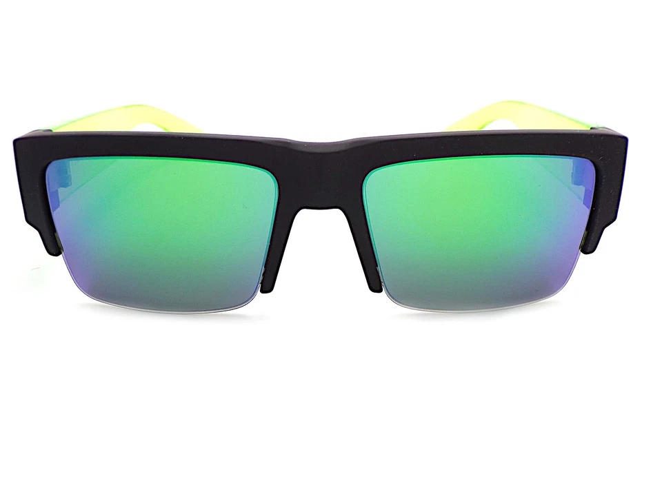 Gafas De Sol Spy Cyrus 50/50 Negro Mate Verde Con Lentes Espejo Verde Spectra - Imagen 3 de 4