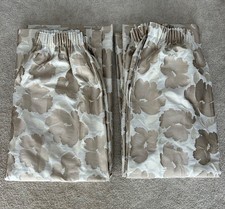 Bespoke Lined Curtains Beige Cream Pinch Pleat W161” X D70.5” Capri Chatham Glyn