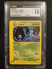 Crobat Skyridge 6/144 CGC 10 Gem Mint 2003 Evolves from Golbat Pokémon TCG on eBay