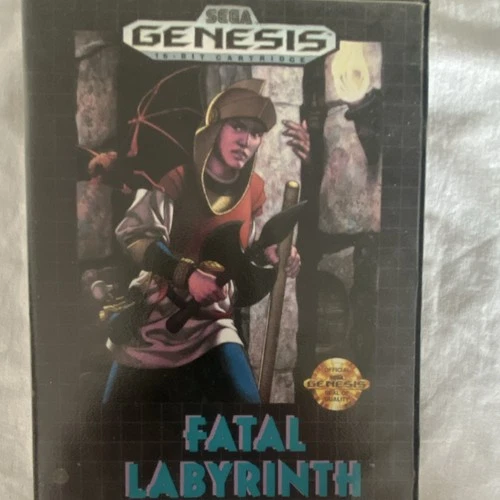 SEGA Fatal Labyrinth Sega Genesis 1991 Manual Included Role Playing NTSC-U/C