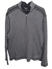 Johnston and Murphy Reversible 1/4 Zip Pullover Men  s XXL Grey