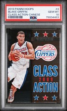 2013 Panini Hoops Class Action Chinese 4 Blake Griffin 2009 PSA 10 China Pop 1