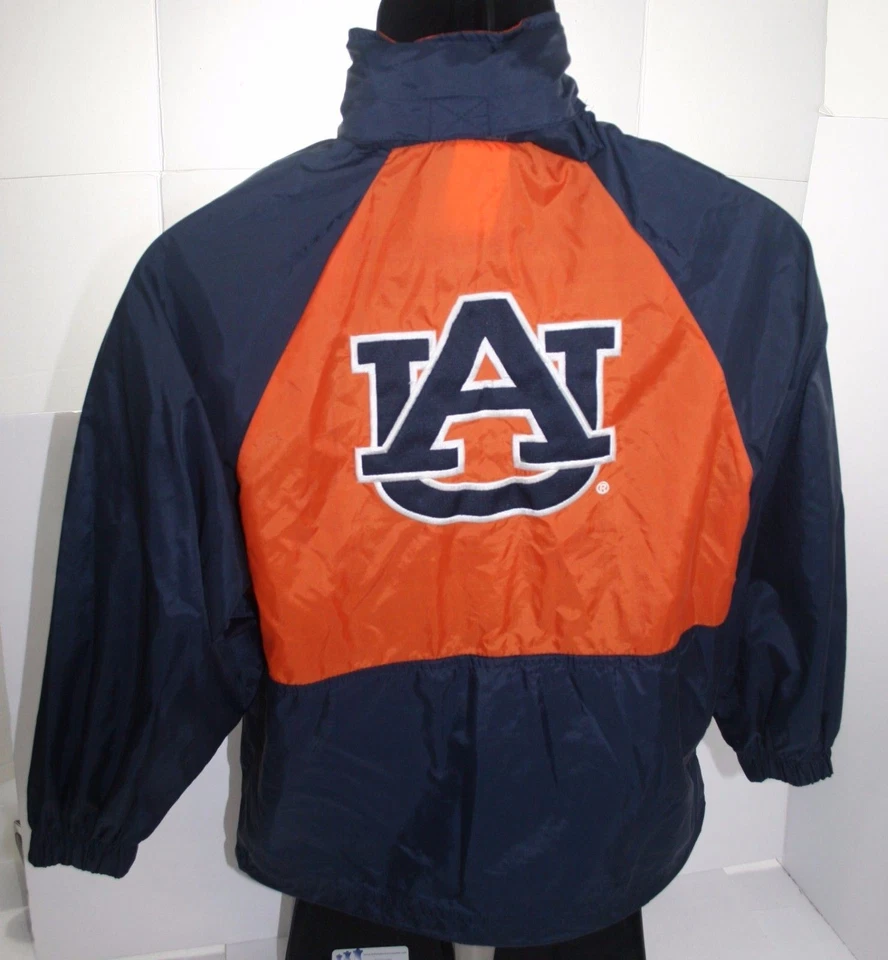 Auburn Tigers Reebok Heisman 系列尼龙连帽雨衣青少年小号 8 — 第 2/4 张图片