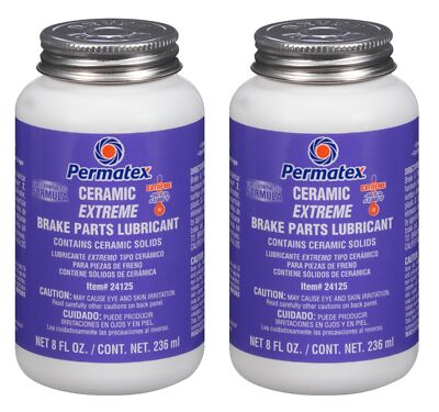 Permatex Set of 2 Ceramic Extreme Brake Parts Lubricant 8 fl. oz. -50F to 3000F