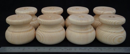 Small Pine Moulded Bun Foot 66mm * 56mm Wooden Furniture *CHOOSE QUANTITY* A3MB - Picture 22 of 31