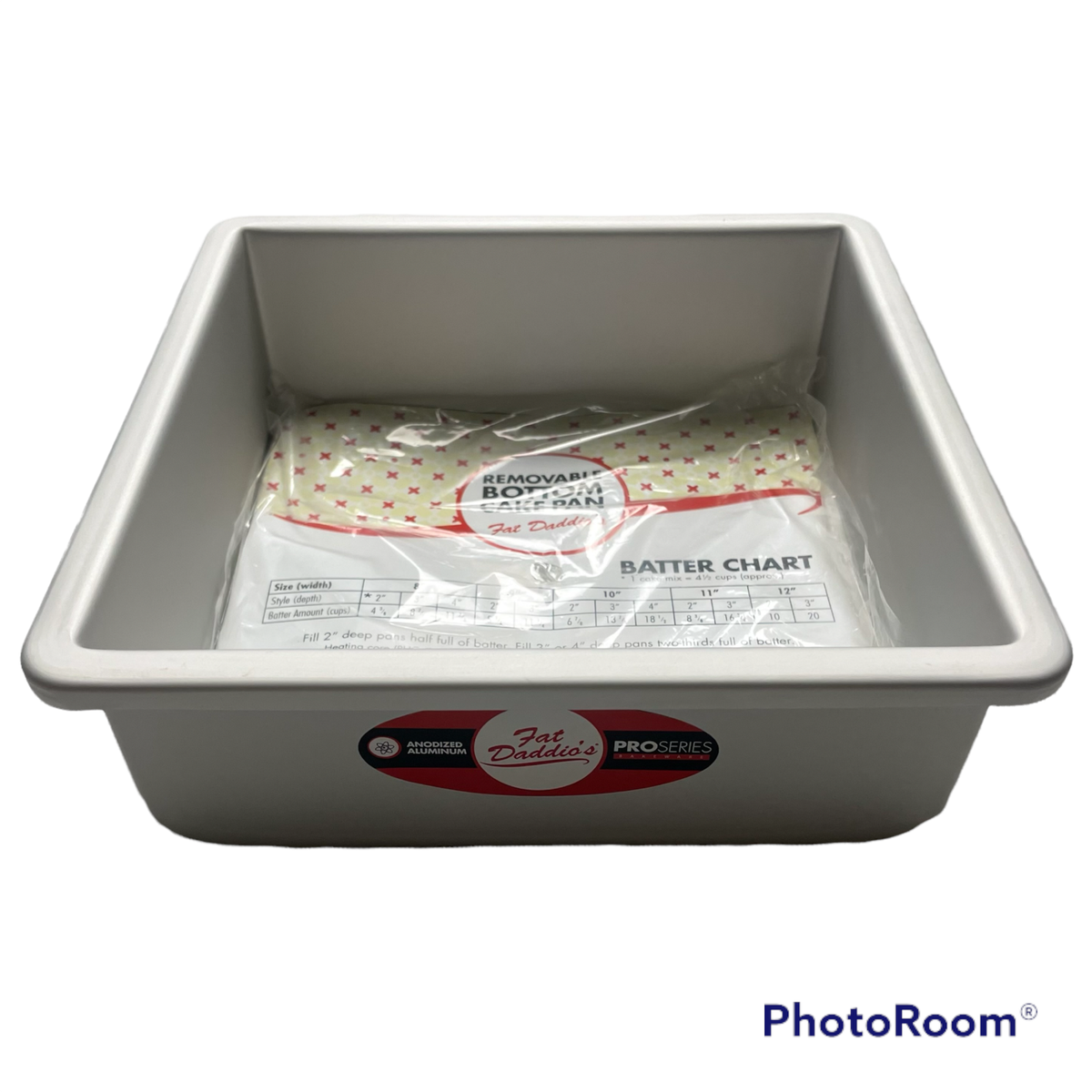Fat Daddio's Pro Series Bakeware Removable Bottom Cake Pan Square
