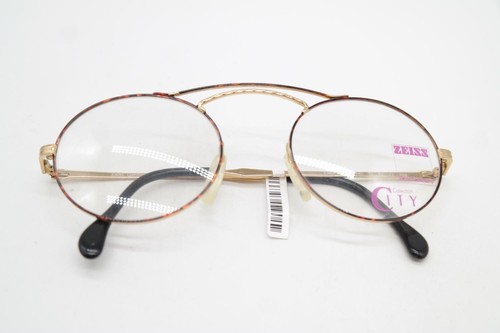 Vintage Glasses Zeiss CITY 5960 Gold Copper Black Oval Glasses Frame - Picture 6 of 6