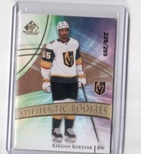 2020-21 SP Game Used Rookie Golden Burst Keegan Kolesar Vegas Golden Knights