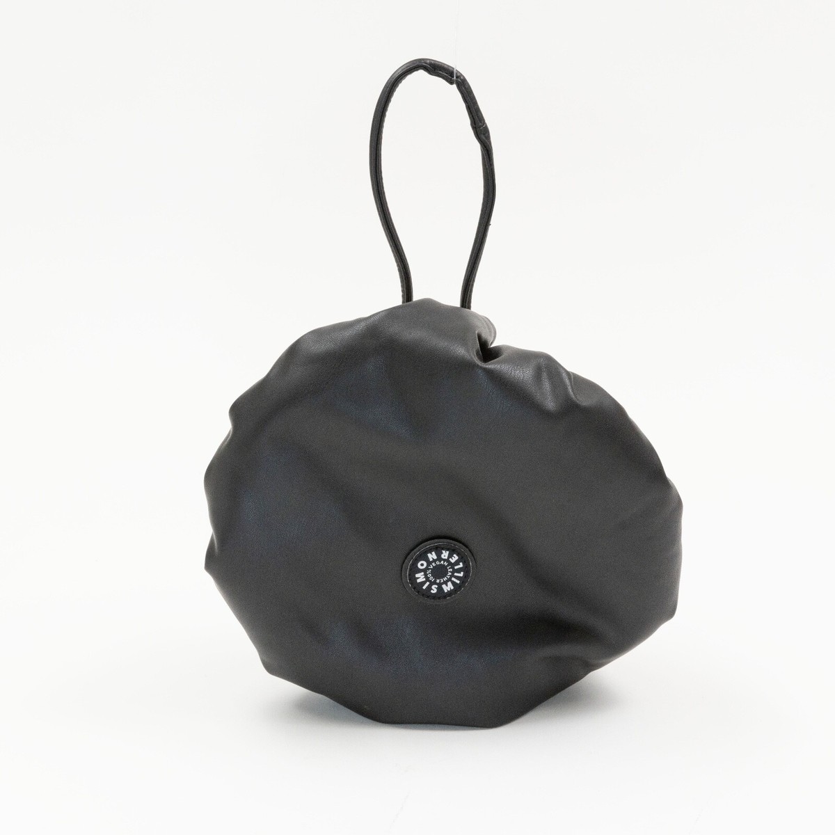 Simon Miller Faux Shearling & Faux Leather Reversible Scrunch Bag