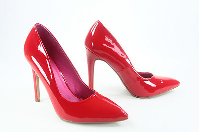 Women's Bridal Sexy Color Pointed Toe Patent Pump Heels Shoes Size 5.5 - 11 NEW