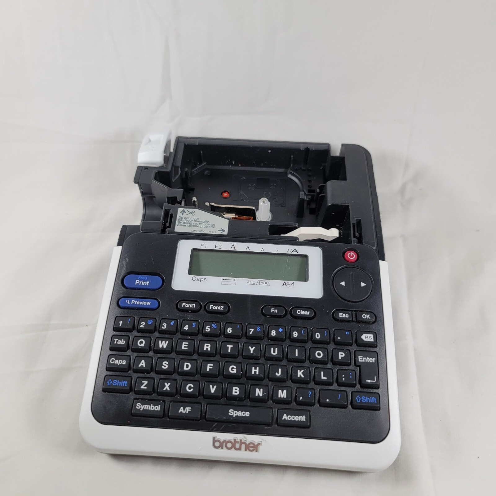 Brother P-touch Label Maker PT-2040 No Batteries Or Power Supply-No Top Piece