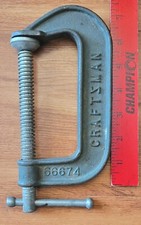 VTG Craftsman 66674 C Clamp 4" Malleable. Made in USA.