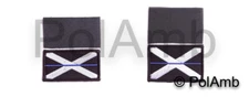 Thin Blue Line Scottish Police Scotland Hook Fastener Backed Badge Patch Set