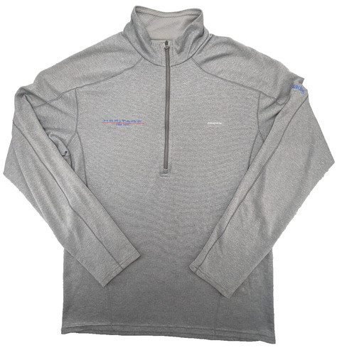 Patagonia Jacket Mens Light Medium LS Pullover Sailing Canada Logo 1/4 Zip🍁